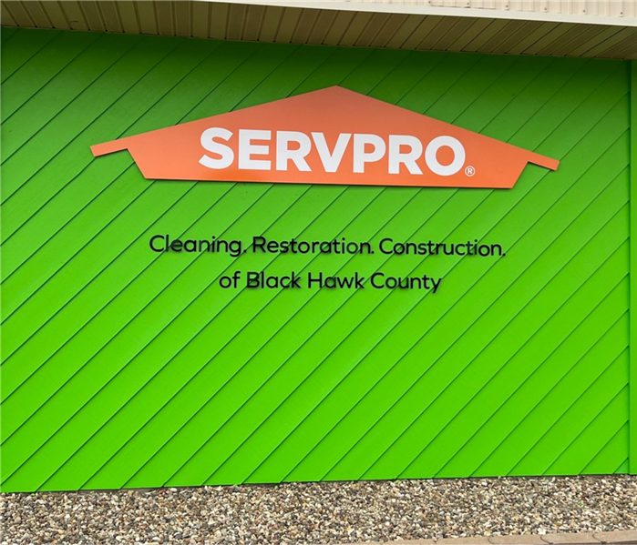 Lime Green SERVPRO Wall