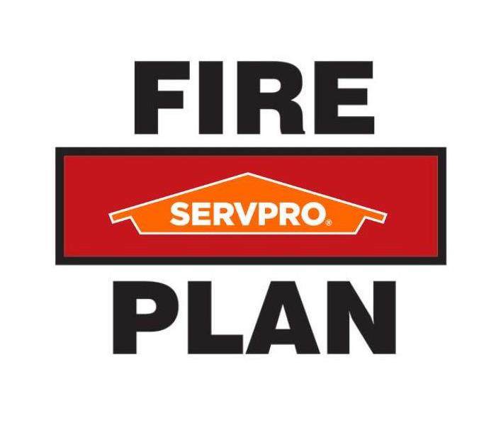 Fire Plan text with the SERVPRO logo